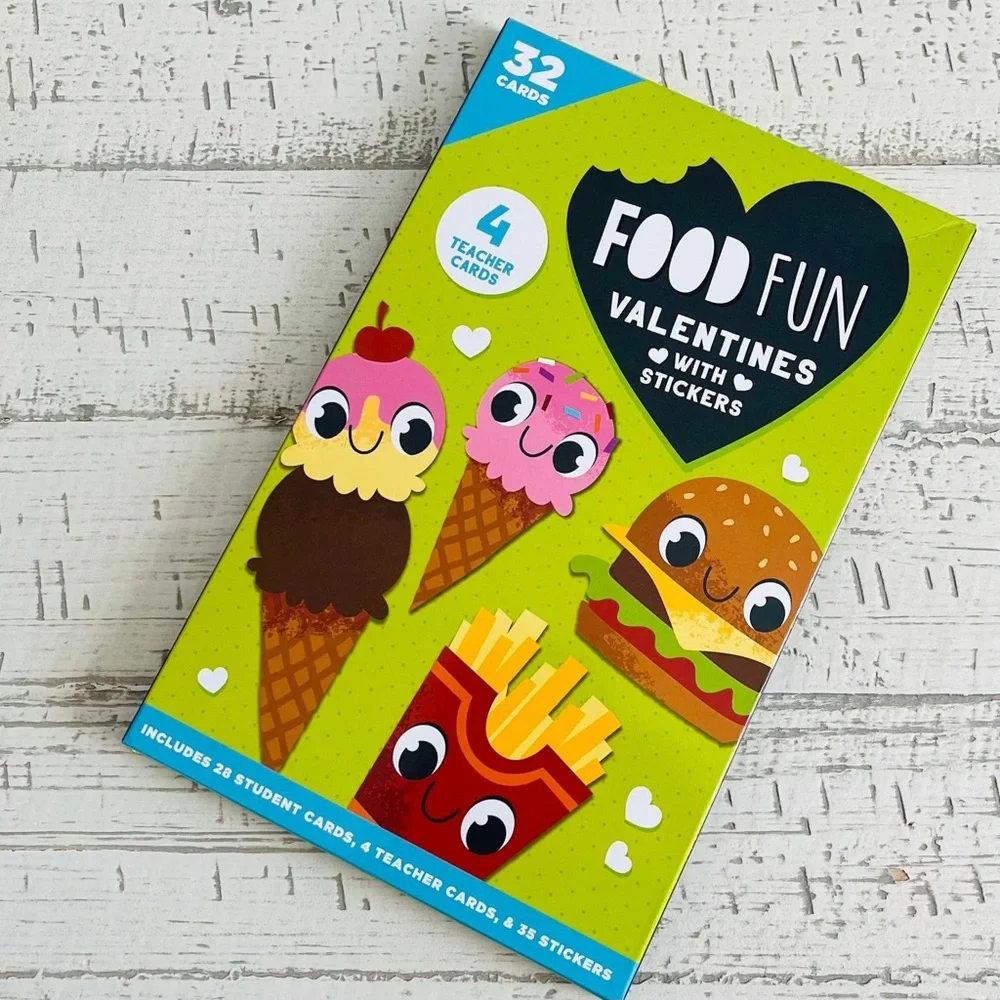 Kohl's Food Fun Valentines with Stickers